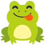 กบ + แลบลิ้นมุมปาก