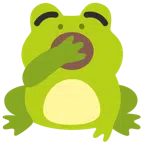 กบ + หน้ากำลังหาว