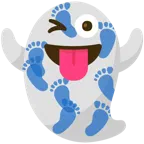 fantasma + impronta di piedi
