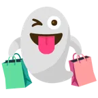 fantasma + borse della spesa