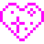 mostro alieno + cuore che luccica