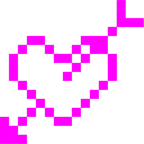 mostro alieno + cuore con freccia