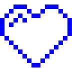 mostro alieno + cuore blu
