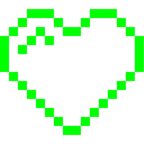 mostro alieno + cuore verde