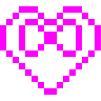 mostro alieno + cuore con fiocco