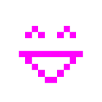 mostro alieno + faccina con sorriso e occhi sorridenti