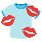 impronta della bocca + t-shirt