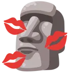 impronta della bocca + Moai