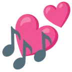 due cuori + note musicali