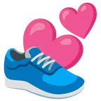 due cuori + scarpa sportiva