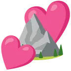 due cuori + montagna