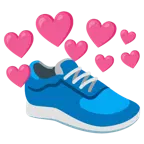 cuore con freccia + scarpa sportiva