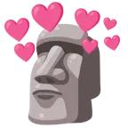 cuore con freccia + Moai