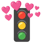 cuore con freccia + semaforo verticale