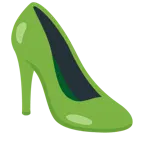 cuore verde + scarpa con il tacco