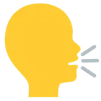 cuore giallo + persona che parla