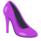 cuore viola + scarpa con il tacco