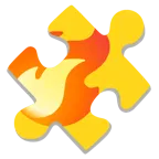 fuoco + pezzo di puzzle
