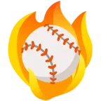 fuoco + palla da baseball