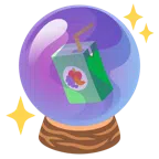 crystal ball + beverage box