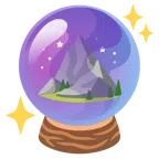 crystal ball + mountain