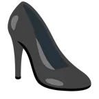 cuore nero + scarpa con il tacco