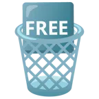cestino + pulsante FREE