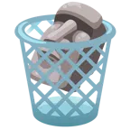 cestino + Moai