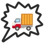 right anger bubble + delivery truck