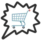 right anger bubble + shopping cart