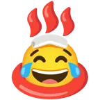 face with tears of joy + hot springs