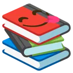 face savoring food + books