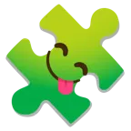 face savoring food + puzzle piece
