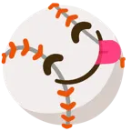 face savoring food + baseball