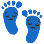 faccina pensierosa + impronta di piedi