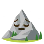 faccina pensierosa + montagna
