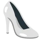 cuore bianco + scarpa con il tacco