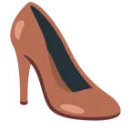 cuore marrone + scarpa con il tacco