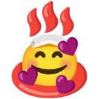 smiling face with hearts + hot springs