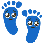 faccina supplichevole + impronta di piedi