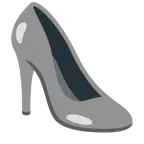 cuore grigio + scarpa con il tacco