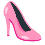 cuore rosa + scarpa con il tacco