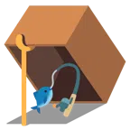 mouse trap + fishing pole
