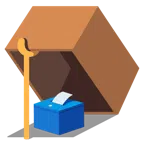 mouse trap + ballot box with ballot