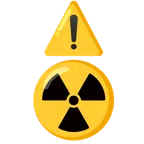 warning + radioactive