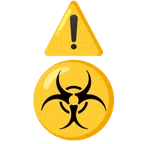 warning + biohazard