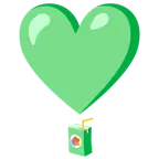 punto esclamativo a cuore + bevanda monodose