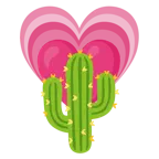 cuore che cresce + cactus