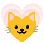 cuore che cresce + muso di gatto
