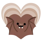 cuore che cresce + pipistrello